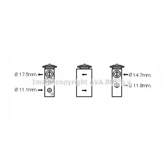 Détendeur, climatisation AVA QUALITY COOLING CN1277