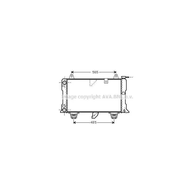 Radiateur, refroidissement du moteur AVA QUALITY COOLING CN2003