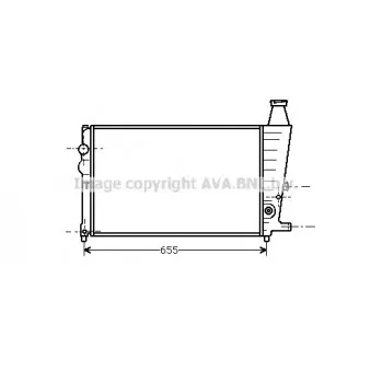 Radiateur, refroidissement du moteur AVA QUALITY COOLING