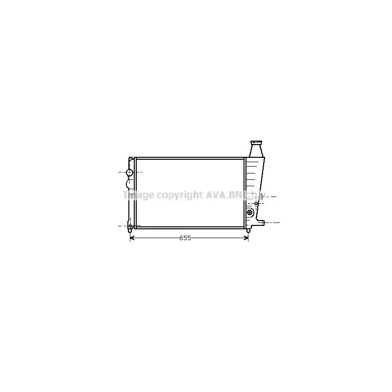 Radiateur, refroidissement du moteur AVA QUALITY COOLING CN2011