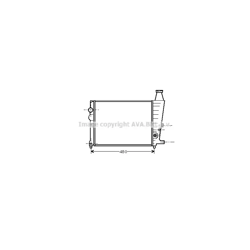 Radiateur, refroidissement du moteur AVA QUALITY COOLING CN2013