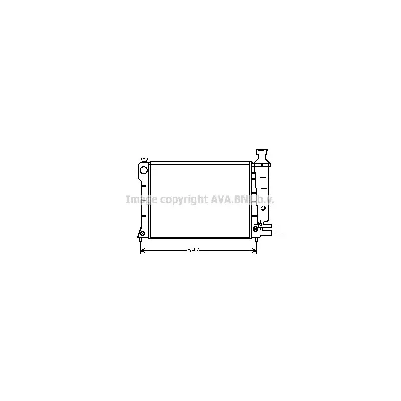 Radiateur, refroidissement du moteur AVA QUALITY COOLING CN2036
