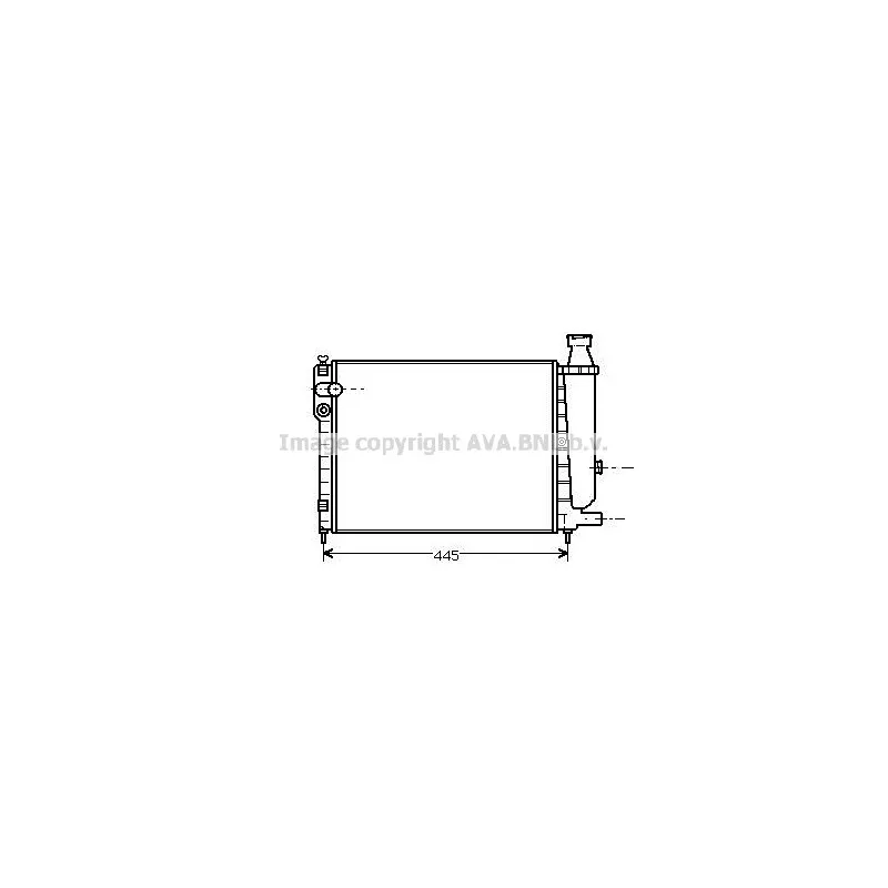 Radiateur, refroidissement du moteur AVA QUALITY COOLING CN2049
