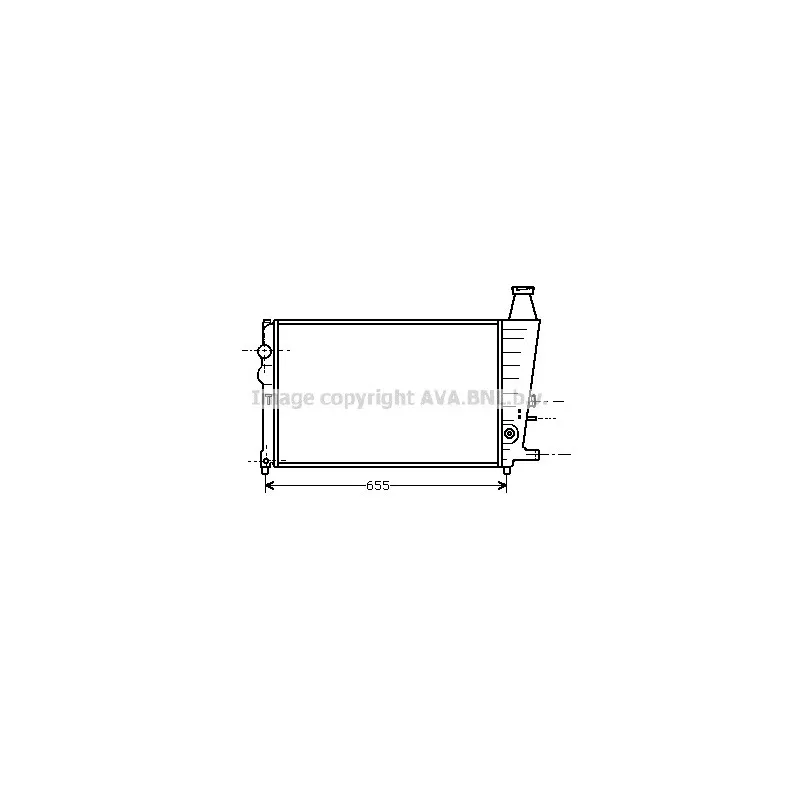 Radiateur, refroidissement du moteur AVA QUALITY COOLING CN2051