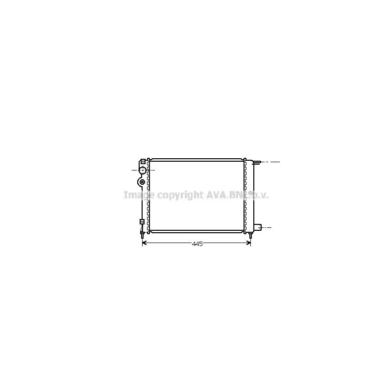 Radiateur, refroidissement du moteur AVA QUALITY COOLING CN2080