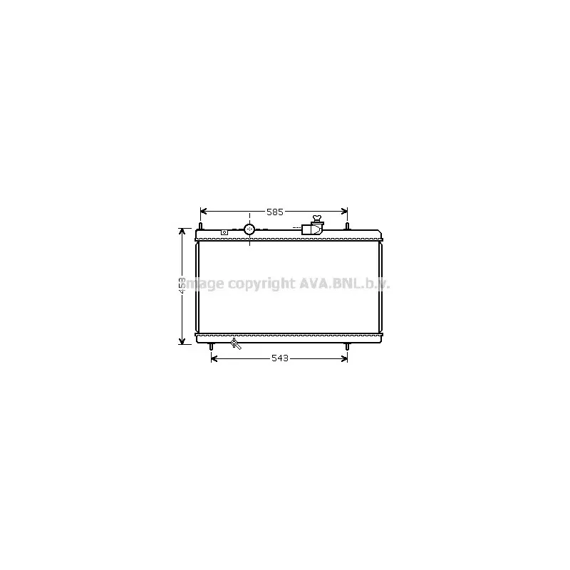 Radiateur, refroidissement du moteur AVA QUALITY COOLING CN2228