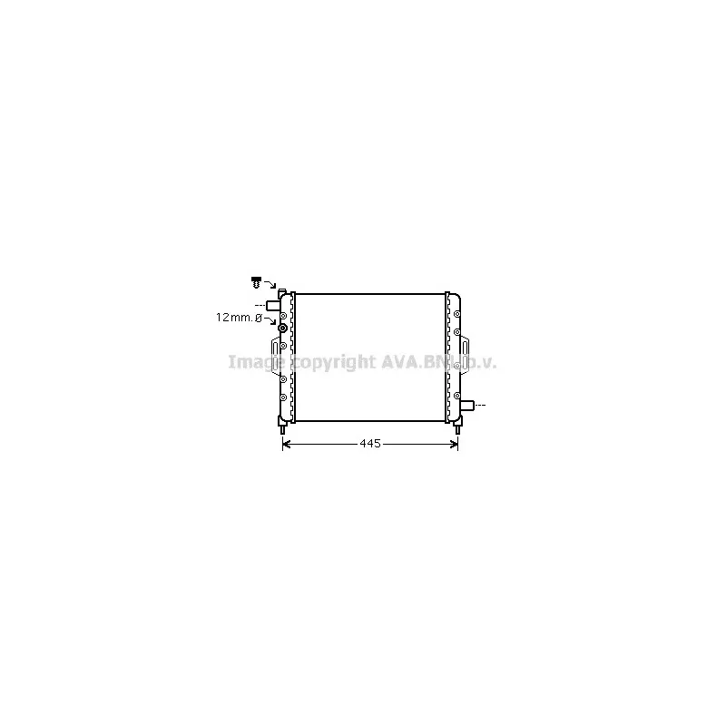 Radiateur, refroidissement du moteur AVA QUALITY COOLING CN2236