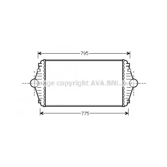 Intercooler, échangeur AVA QUALITY COOLING CN4086