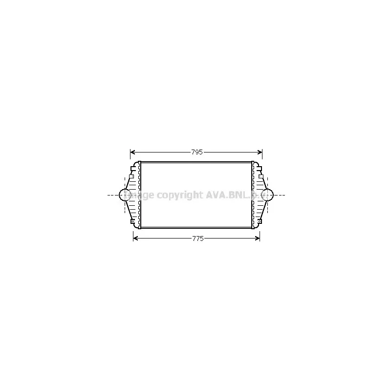 Intercooler, échangeur AVA QUALITY COOLING CN4086
