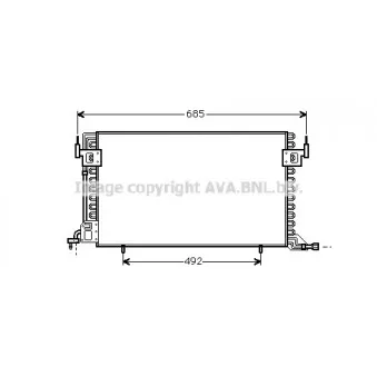 Condenseur, climatisation AVA QUALITY COOLING CN5100