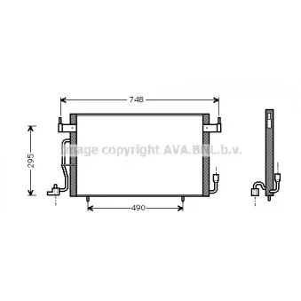 Condenseur, climatisation AVA QUALITY COOLING CN5141