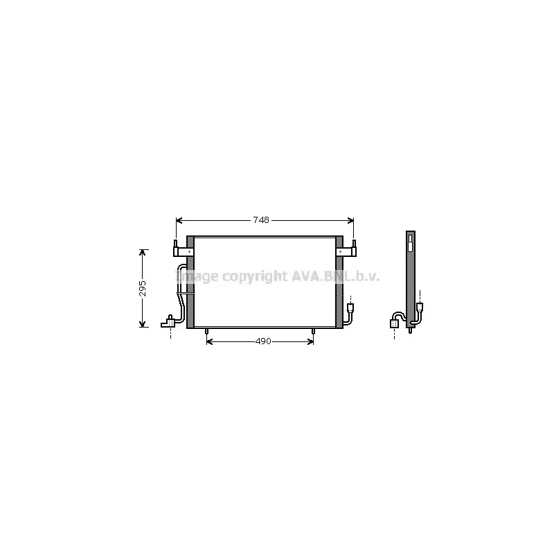 Condenseur, climatisation AVA QUALITY COOLING CN5141
