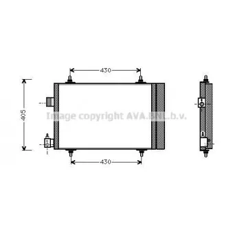 Condenseur, climatisation AVA QUALITY COOLING CN5173D