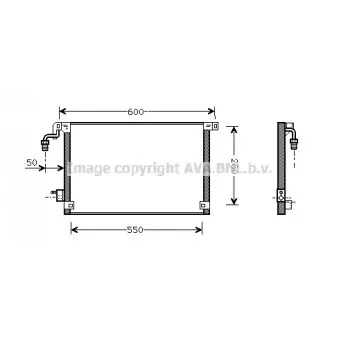 Condenseur, climatisation AVA QUALITY COOLING CN5174