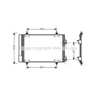 Condenseur, climatisation AVA QUALITY COOLING CN5231D