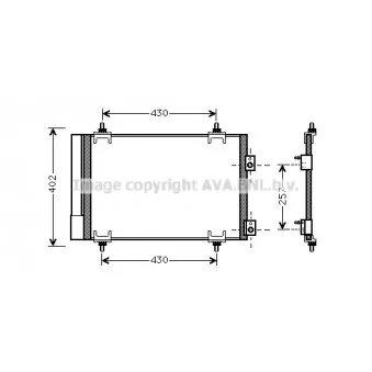 Condenseur, climatisation AVA QUALITY COOLING CN5283D