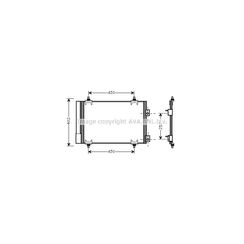 Condenseur, climatisation AVA QUALITY COOLING CN5283D