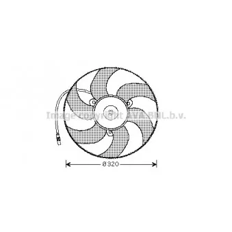 Ventilateur, refroidissement du moteur AVA QUALITY COOLING