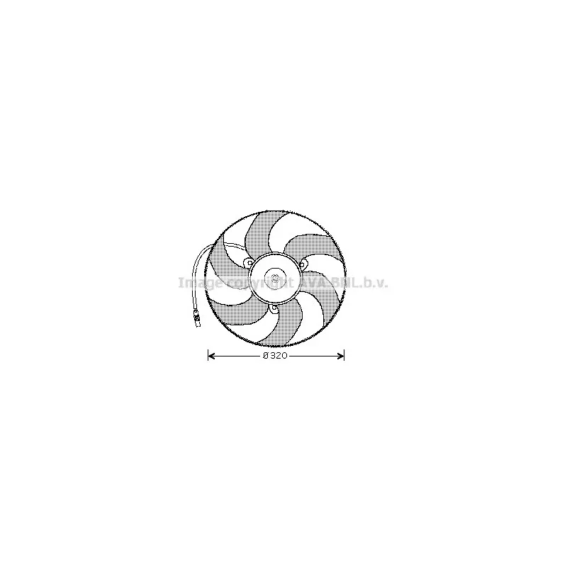 Ventilateur, refroidissement du moteur AVA QUALITY COOLING CN7519