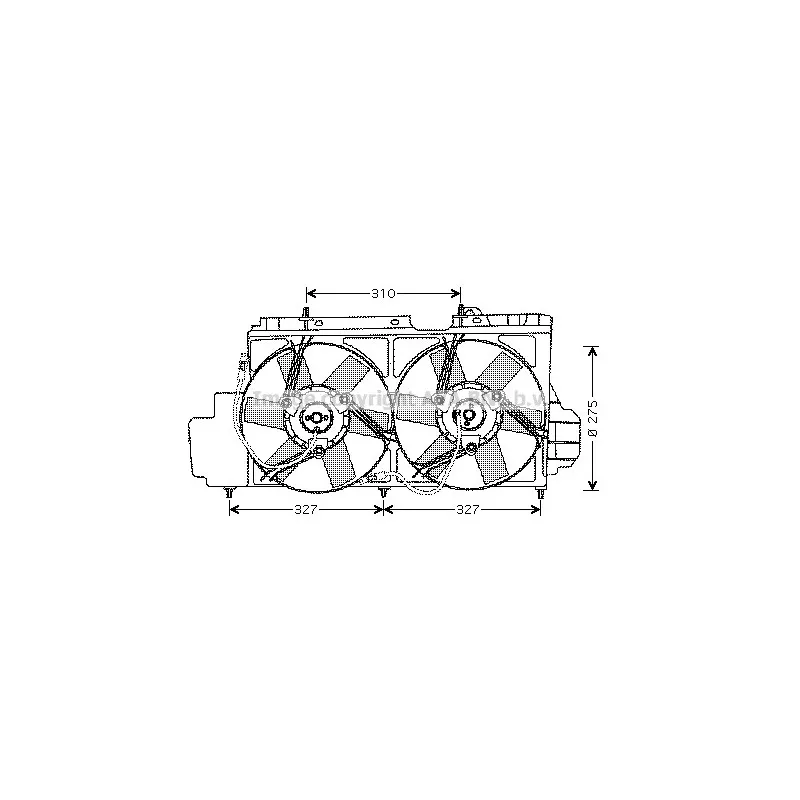 Ventilateur, refroidissement du moteur AVA QUALITY COOLING CN7520