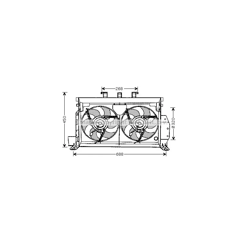 Ventilateur, refroidissement du moteur AVA QUALITY COOLING CN7521