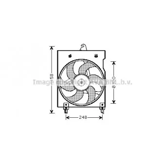 Ventilateur, refroidissement du moteur AVA QUALITY COOLING