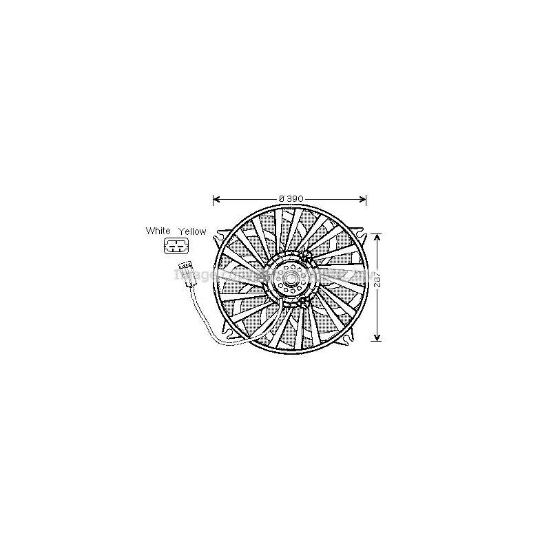 Ventilateur, refroidissement du moteur AVA QUALITY COOLING CN7526