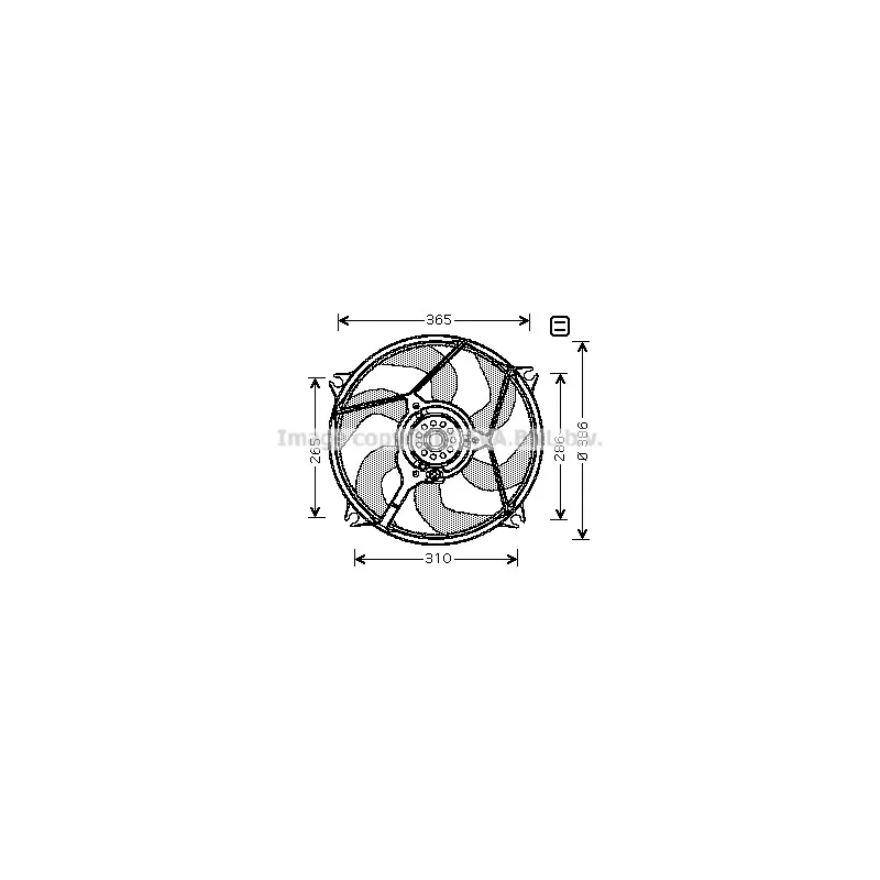 Ventilateur, refroidissement du moteur AVA QUALITY COOLING CN7529
