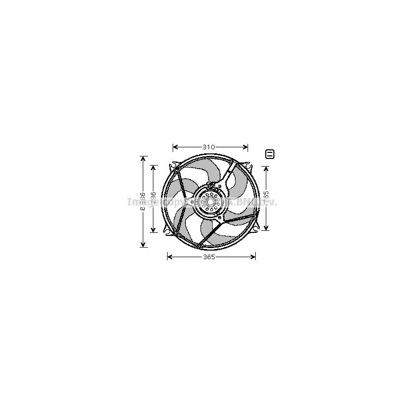 Ventilateur, refroidissement du moteur AVA QUALITY COOLING CN7530