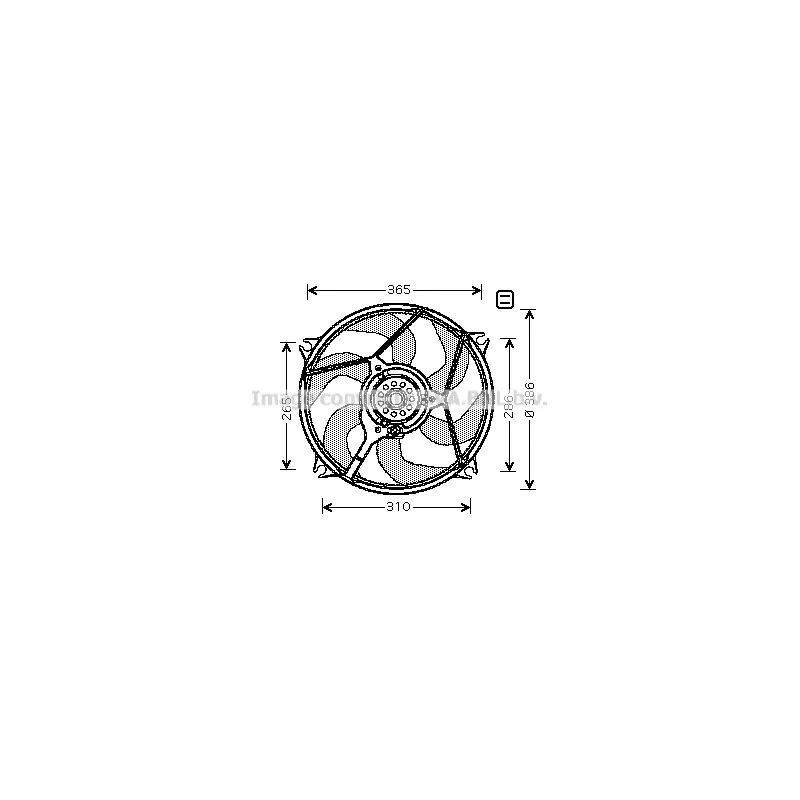 Ventilateur, refroidissement du moteur AVA QUALITY COOLING CN7531