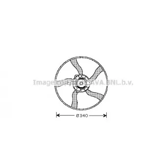 Ventilateur, refroidissement du moteur AVA QUALITY COOLING CN7532