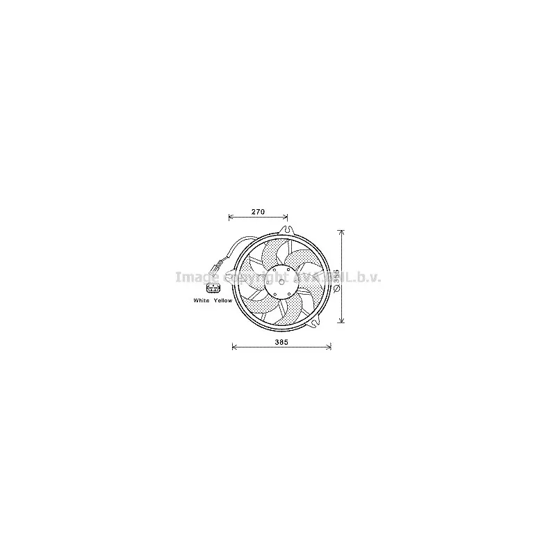 Ventilateur, refroidissement du moteur AVA QUALITY COOLING CN7536