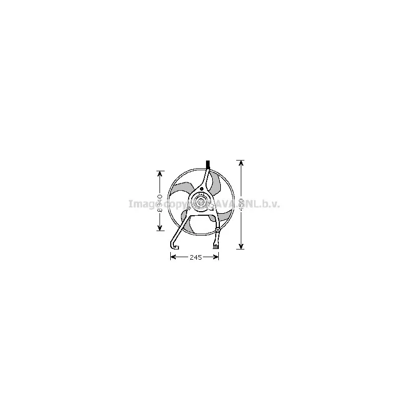 Ventilateur, refroidissement du moteur AVA QUALITY COOLING CN7538