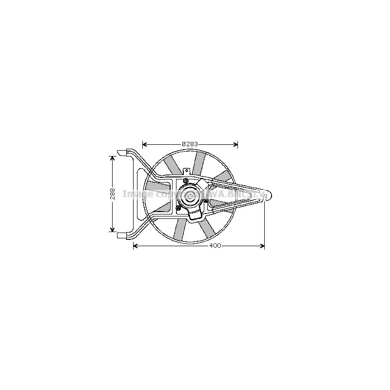Ventilateur, refroidissement du moteur AVA QUALITY COOLING CN7539