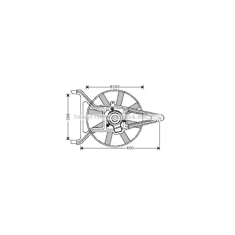 Ventilateur, refroidissement du moteur AVA QUALITY COOLING CN7542
