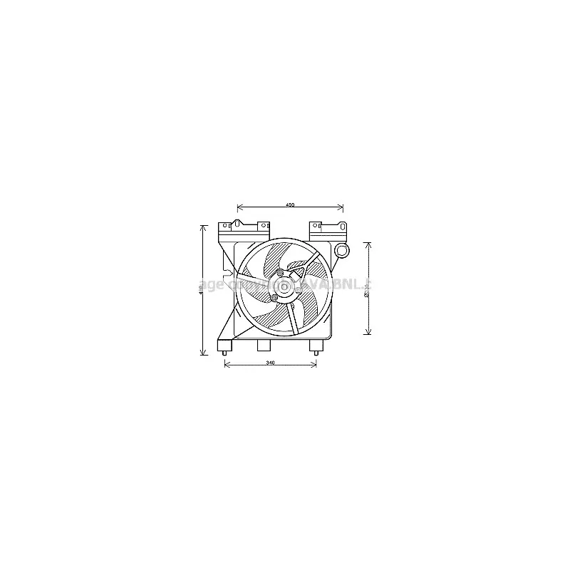 Ventilateur, refroidissement du moteur AVA QUALITY COOLING CN7547
