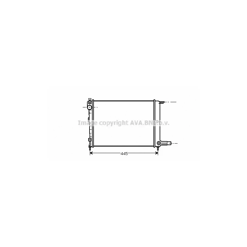 Radiateur, refroidissement du moteur AVA QUALITY COOLING CNA2070