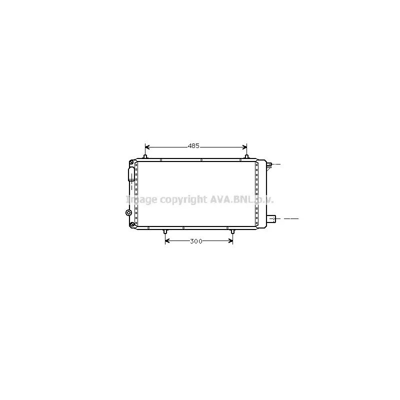 Radiateur, refroidissement du moteur AVA QUALITY COOLING CNA2073