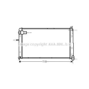 Radiateur, refroidissement du moteur AVA QUALITY COOLING CNA2074