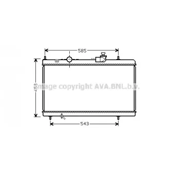 Radiateur, refroidissement du moteur AVA QUALITY COOLING