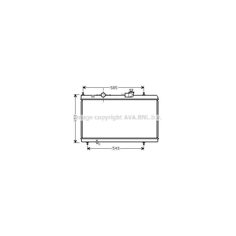 Radiateur, refroidissement du moteur AVA QUALITY COOLING CNA2228