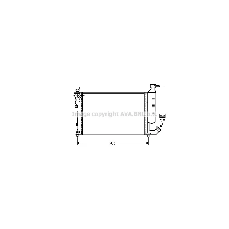 Radiateur, refroidissement du moteur AVA QUALITY COOLING CNA2259
