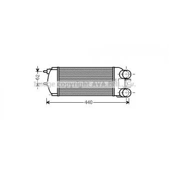 Intercooler, échangeur AVA QUALITY COOLING CNA4269