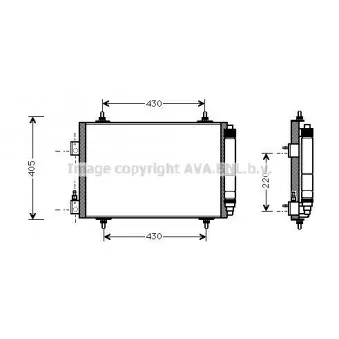 Condenseur, climatisation AVA QUALITY COOLING CNA5192D