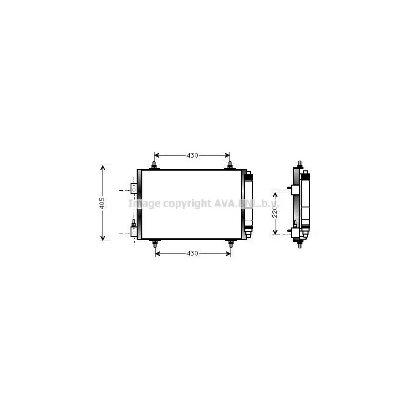 Condenseur, climatisation AVA QUALITY COOLING CNA5192D