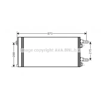Condenseur, climatisation AVA QUALITY COOLING CNA5246D