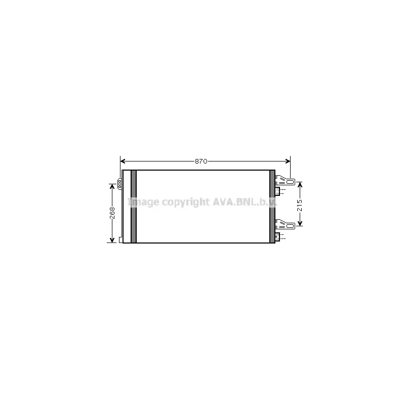 Condenseur, climatisation AVA QUALITY COOLING CNA5246D