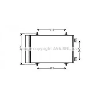 Condenseur, climatisation AVA QUALITY COOLING CNA5263D