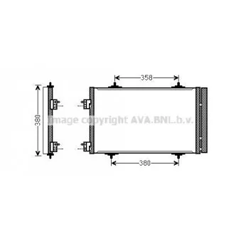 Condenseur, climatisation AVA QUALITY COOLING CNA5272D