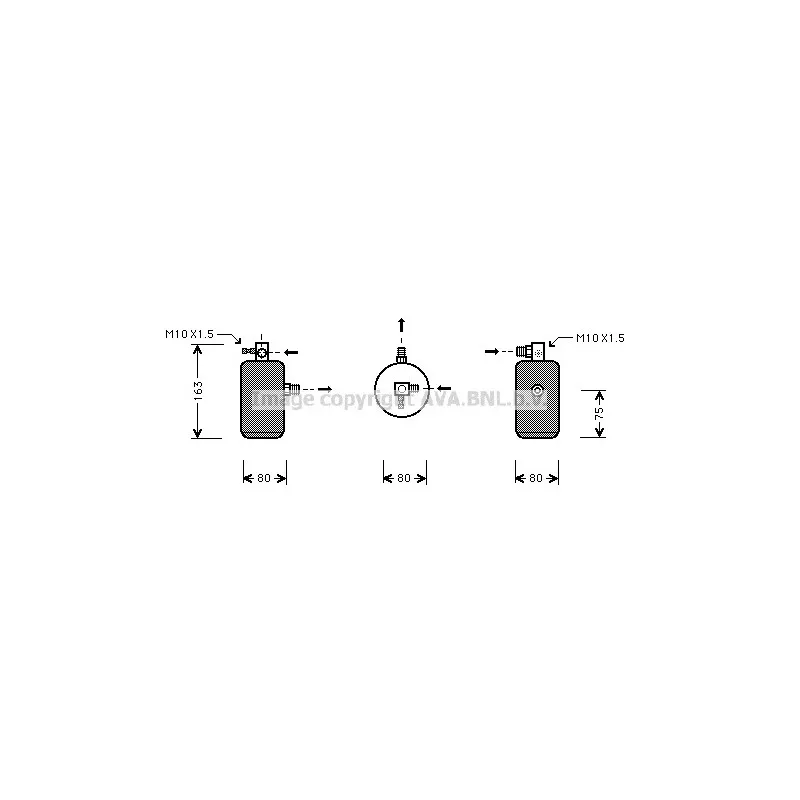 Filtre déshydratant, climatisation AVA QUALITY COOLING CND162